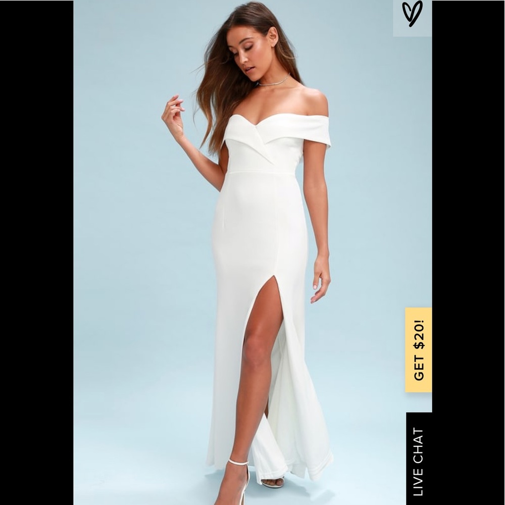 NWT Song of love white off the shoulder dress